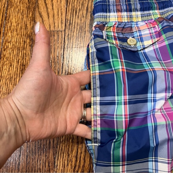 POLO RALPH LAUREN PLAID TRAVELLER SWIM SHORT SIZE LARGE - Picture 7 of 10